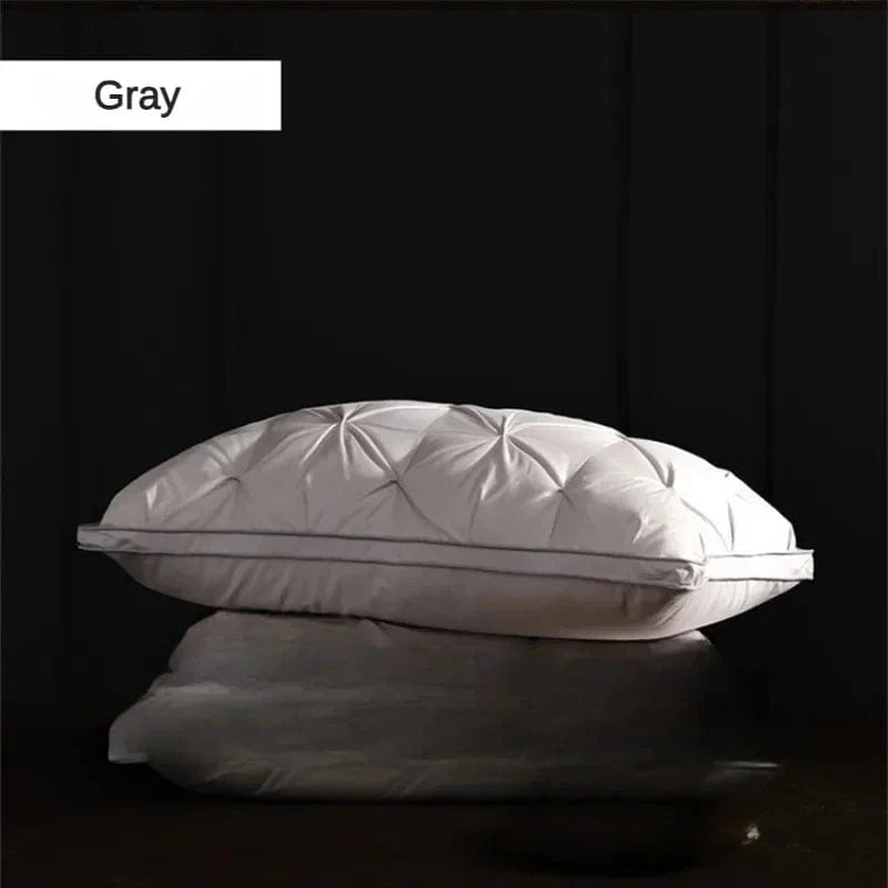 gris 48X74cm / hauteur 20-22cm 0.8kg oreiller 95% duvet d'oie