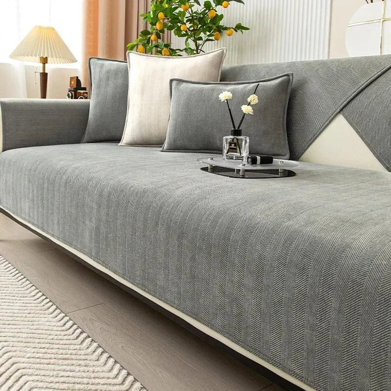 gris / 70x150cm housse de canape