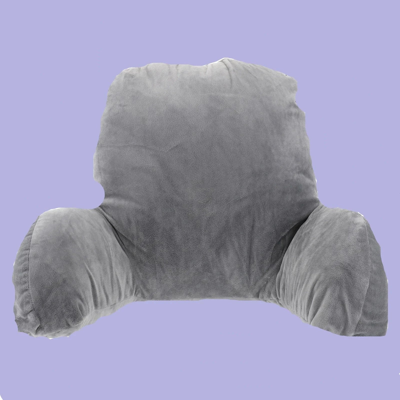 gris coussin de lecture avec accoudoirs
