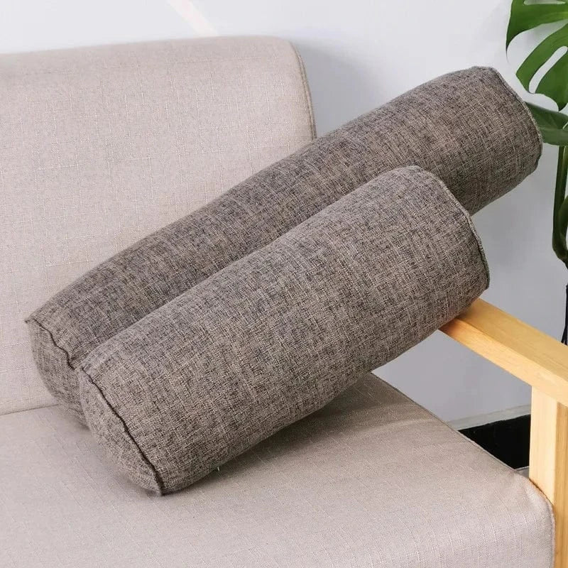 gris foncé / 15x15x40cm traversin coussin