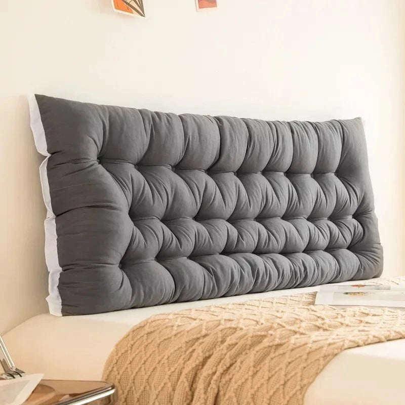 gris sombre / 100x50cm coussin en tête de lit
