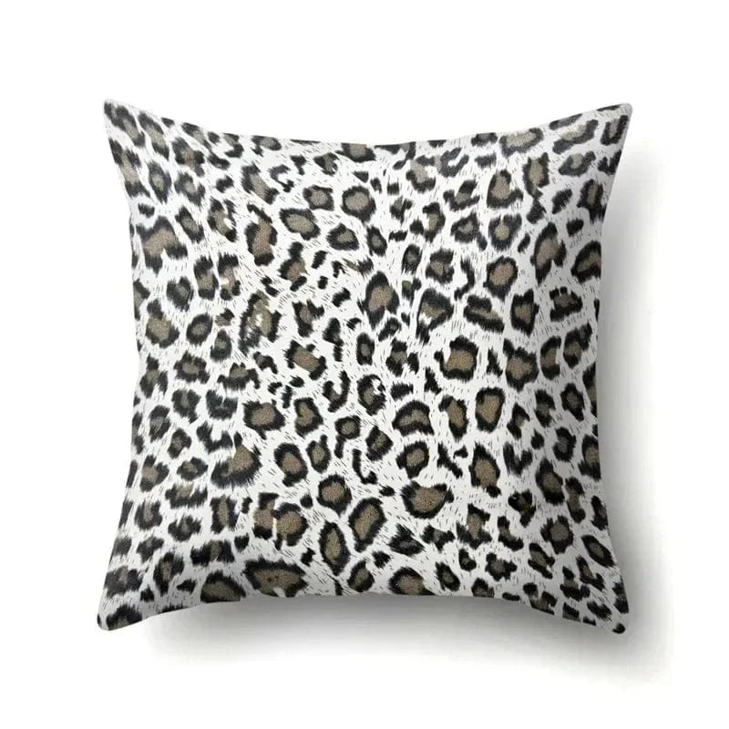 H1 / 45x45cm housse de coussin léopard