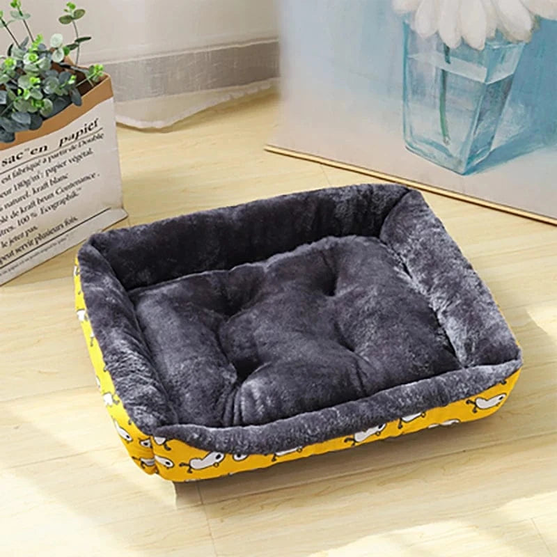 jaune / S 45x35cm panier pour chien