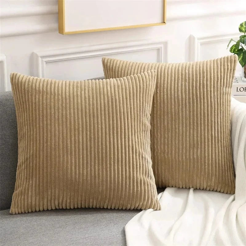 marron clair-1pcs / 12x20in(30x50cm) housses de coussin velours