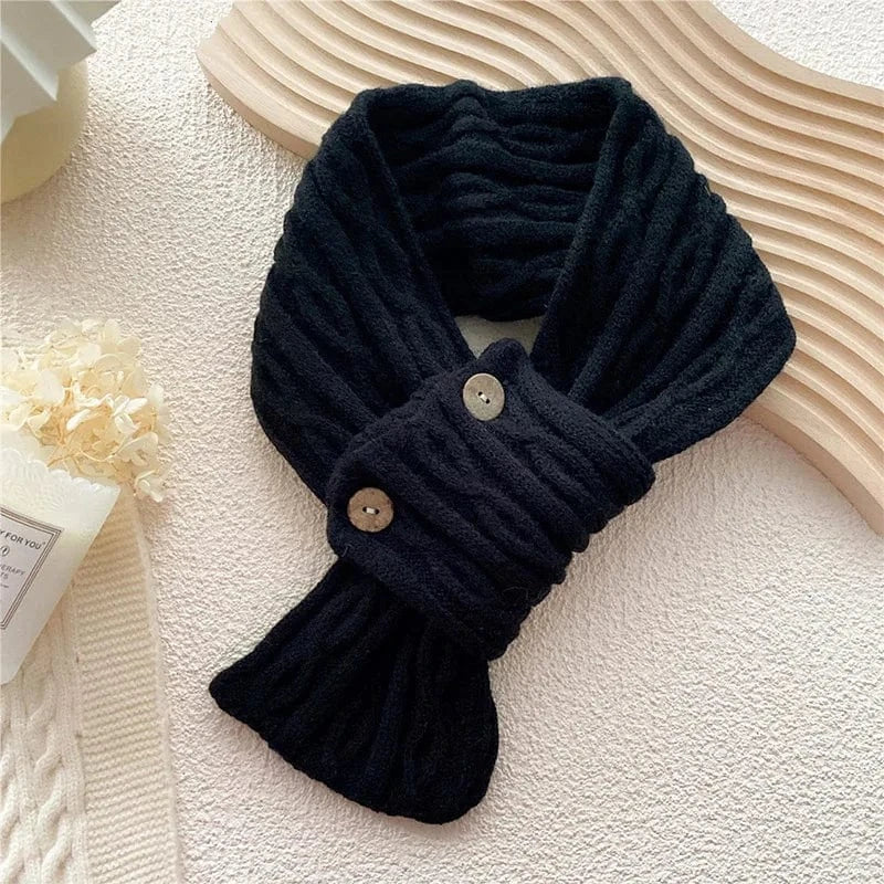 noir / 74x12cm cache cou croisé