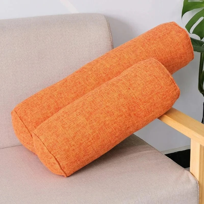 Orange / 15x15x40cm traversin coussin