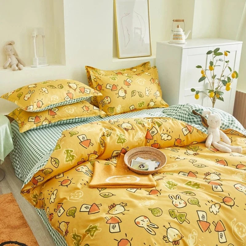 parure de lit 4 pièces