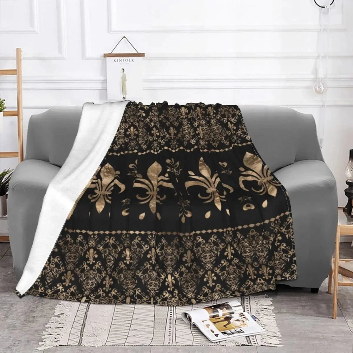 plaid fleur de lys