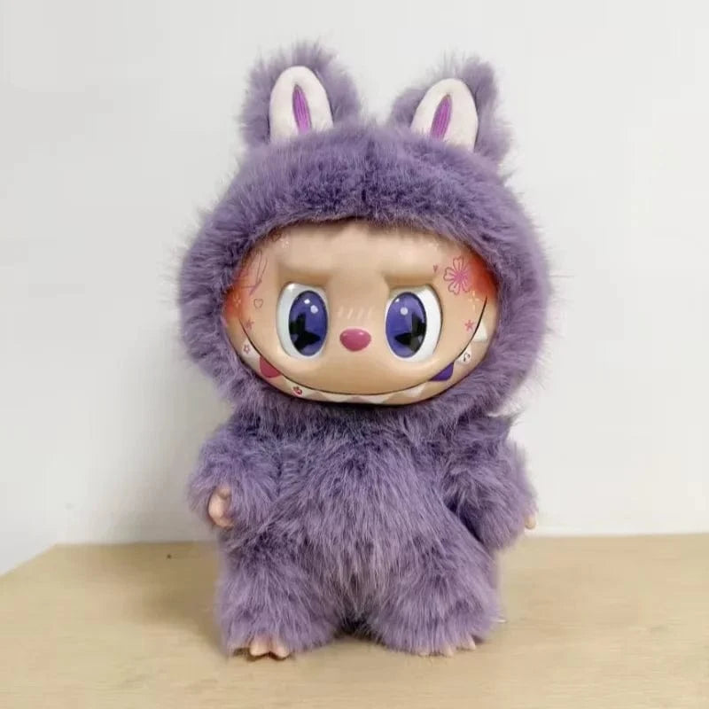 pourpre réplique monstre labubu 38cm
