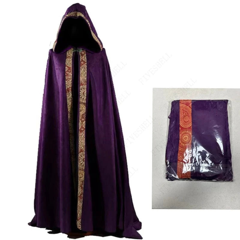 PURPLE / 4XL manteau médieval halloween