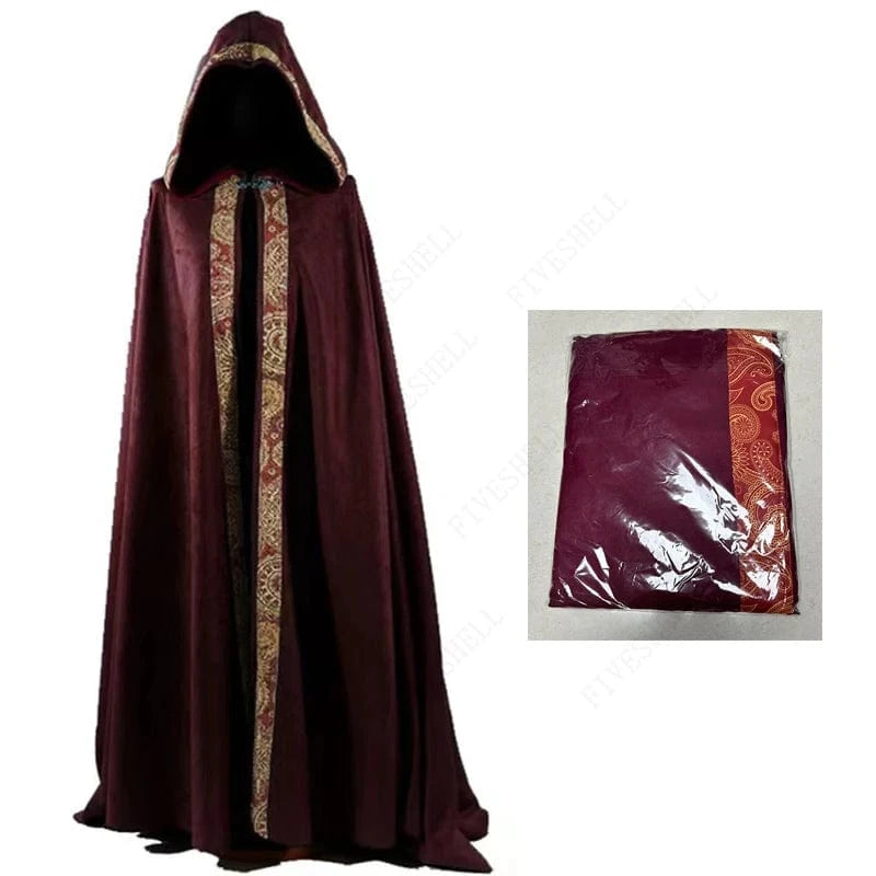 Red / 4XL manteau médieval halloween