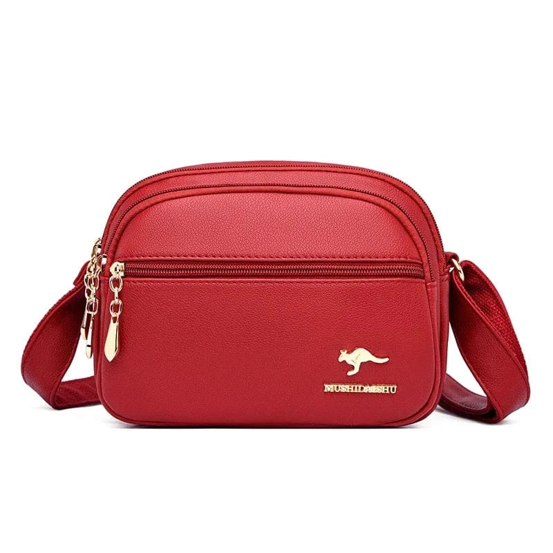 rouge / 22cm 8cm 17cm sac à main multi poches
