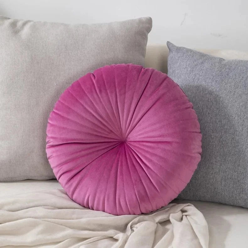 rouge / 35cm coussin de sol ronds