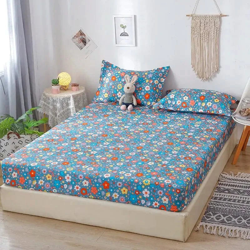 Style15 / 2 oreillers 48x74cm drap housse avec 2 taies d'oreiller