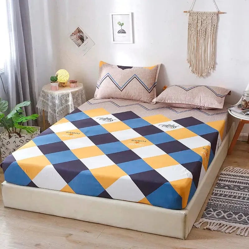 Style7 / 120x200x25cm drap housse avec 2 taies d'oreiller