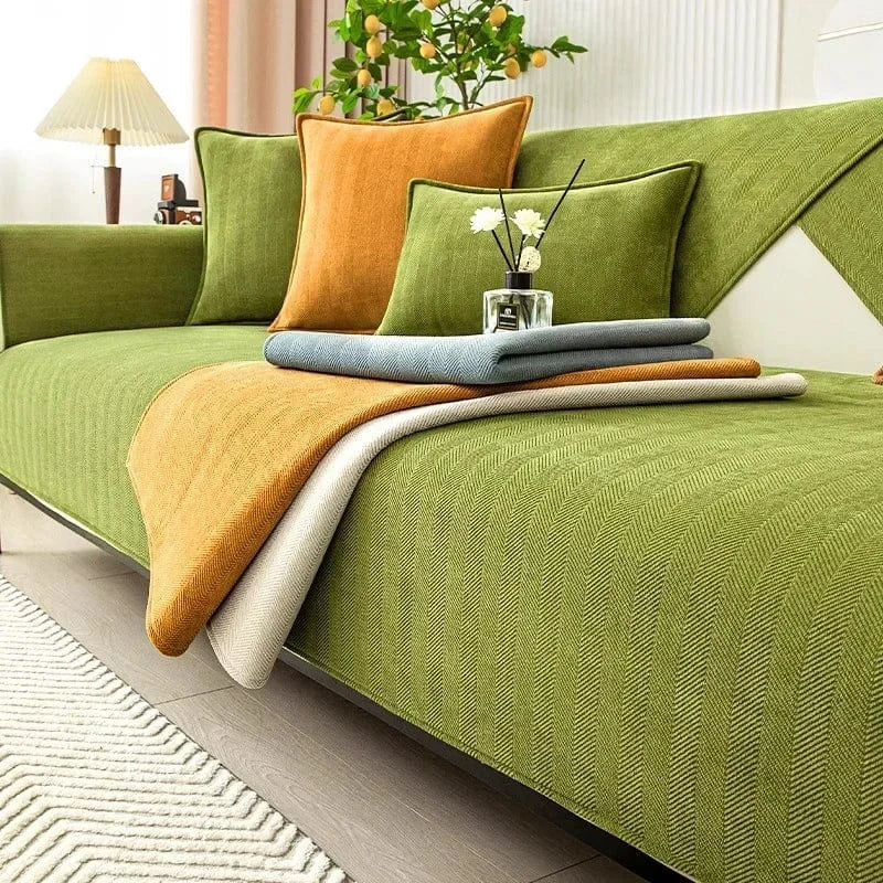 vert / 110x210cm housse de canape