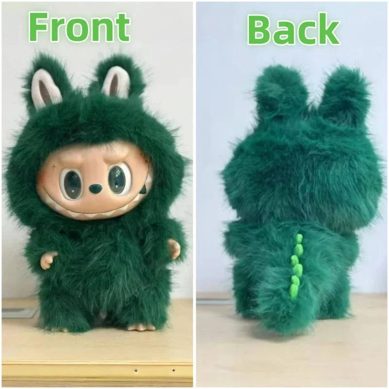 vert réplique monstre labubu 38cm