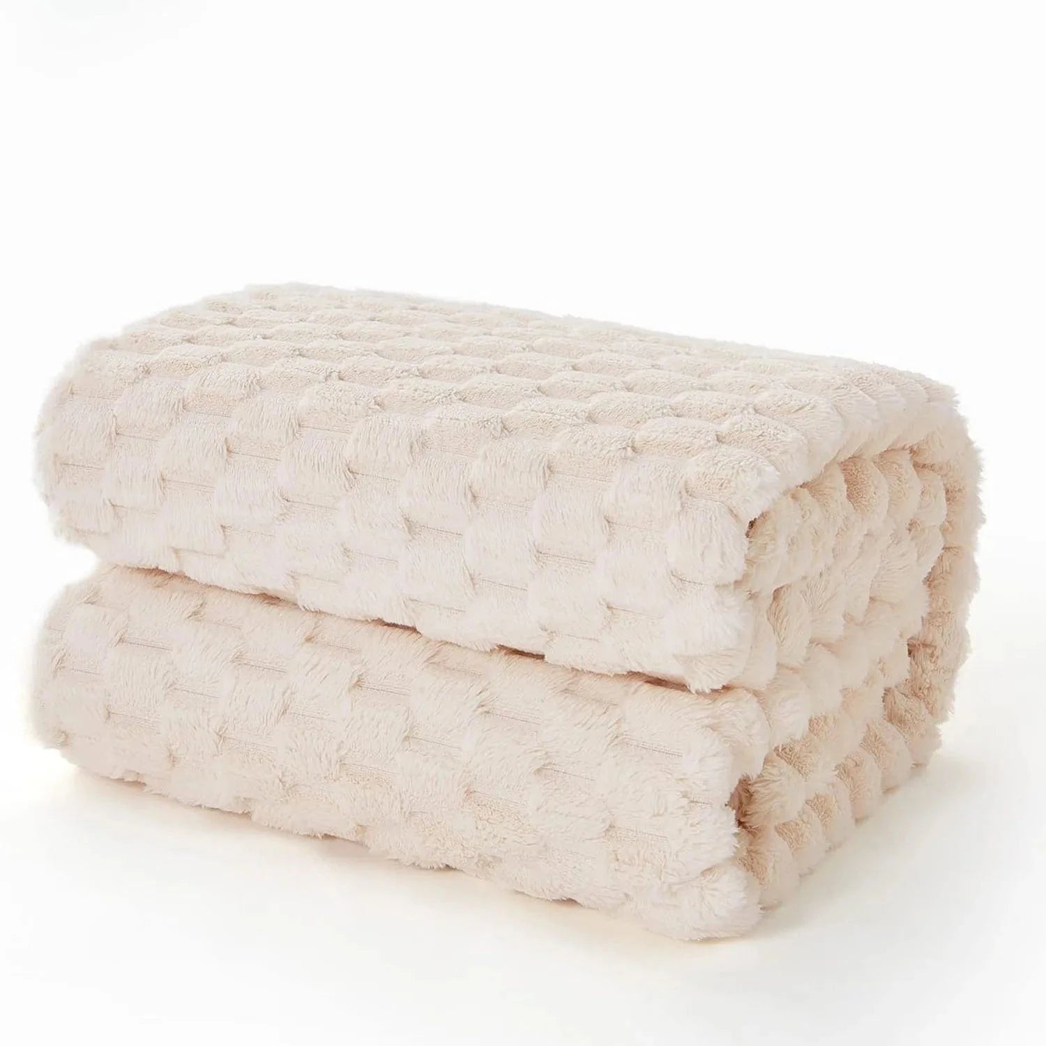 White / 100x150cm plaid blanc