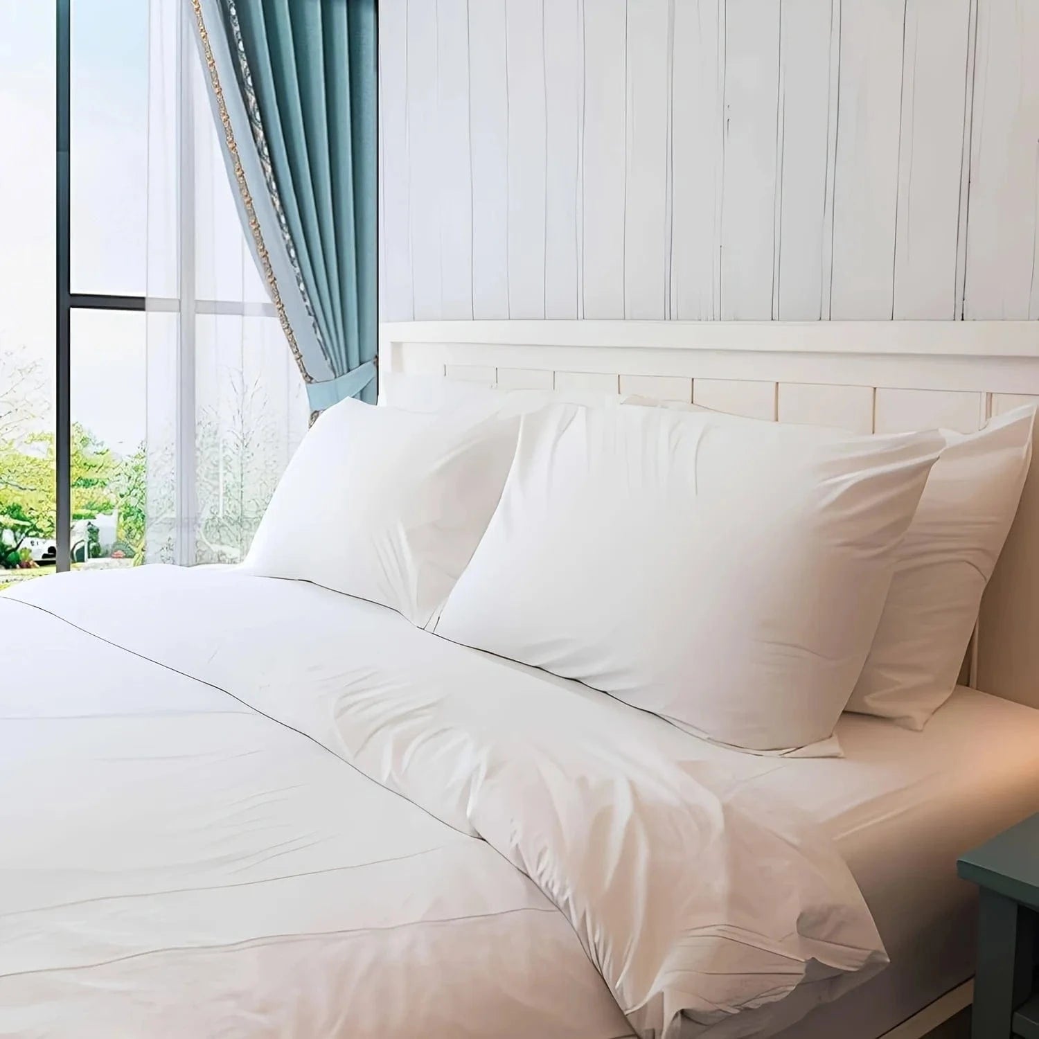 WHITE / 48*74 oreiller 1 piece