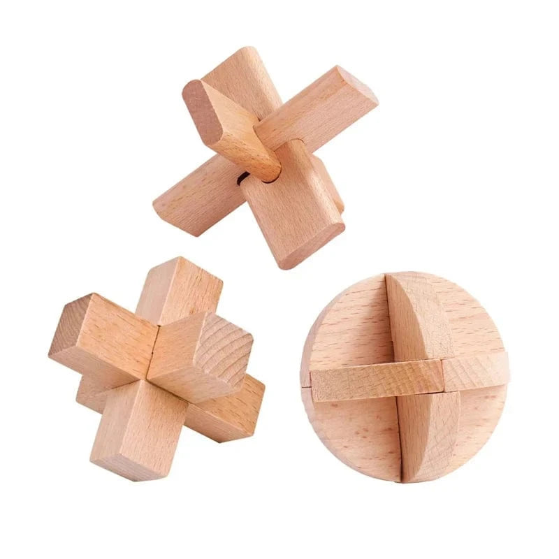 Z190DS006L casse tete en bois ( 3 pieces)