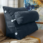 01 / 45x25x50cm coussin de lecture triangulaire