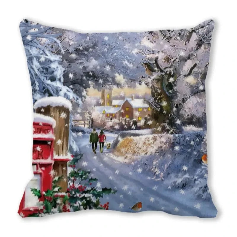 023 / 50x50cm  only cover housses de coussin de noel