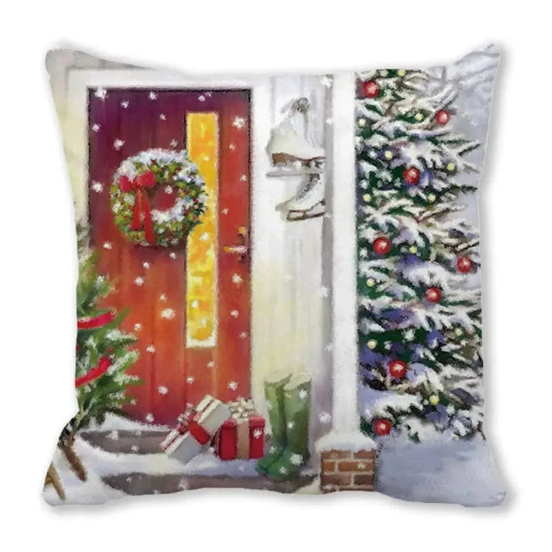 025 / 50x50cm  only cover housses de coussin de noel