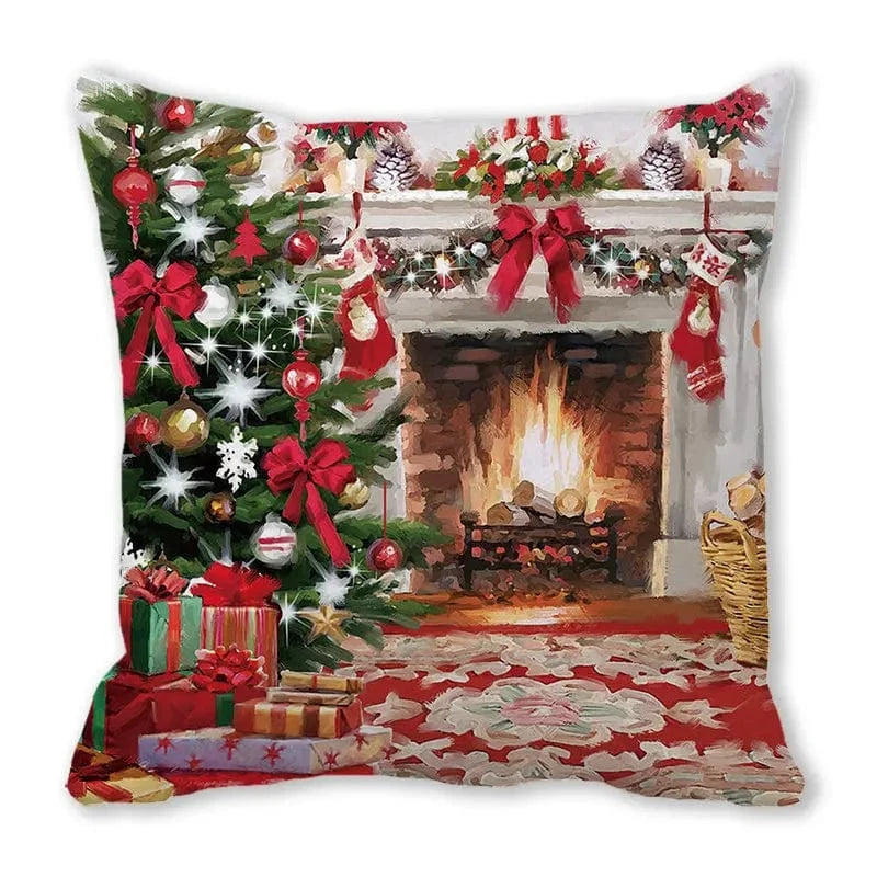 033 / 50x50cm  only cover housses de coussin de noel