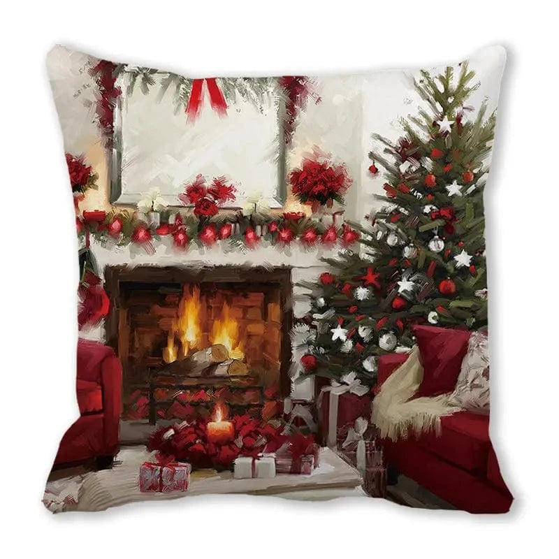 034 / 50x50cm  only cover housses de coussin de noel
