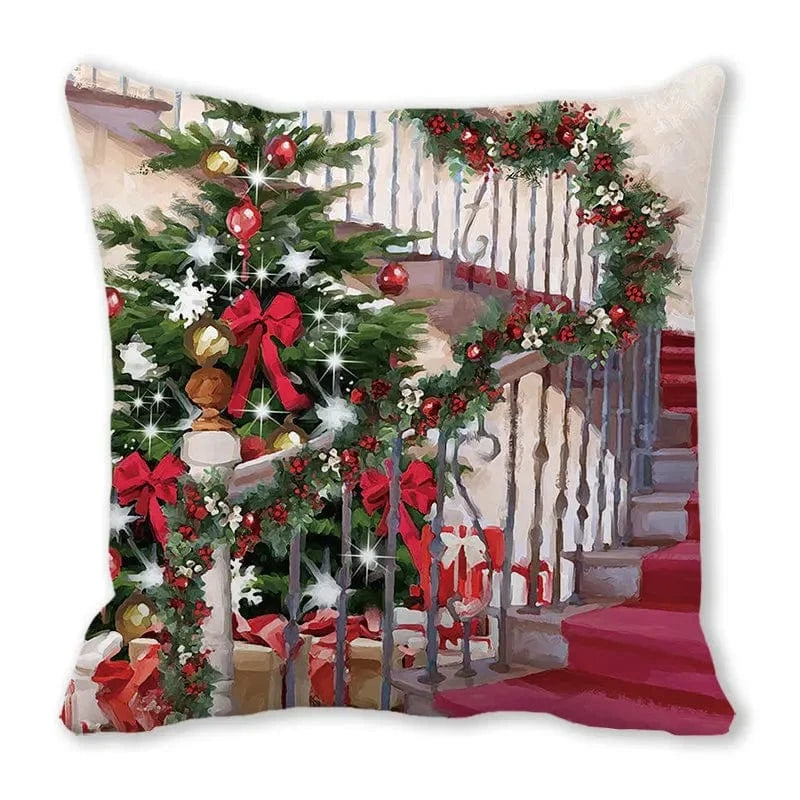 035 / 50x50cm  only cover housses de coussin de noel