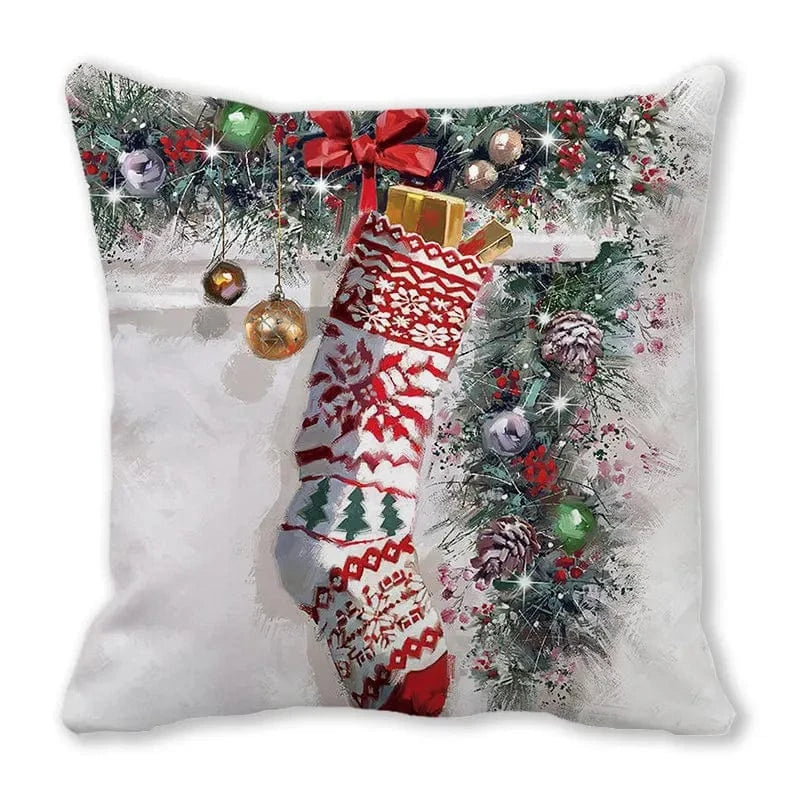 041 1 / 50x50cm  only cover housses de coussin de noel