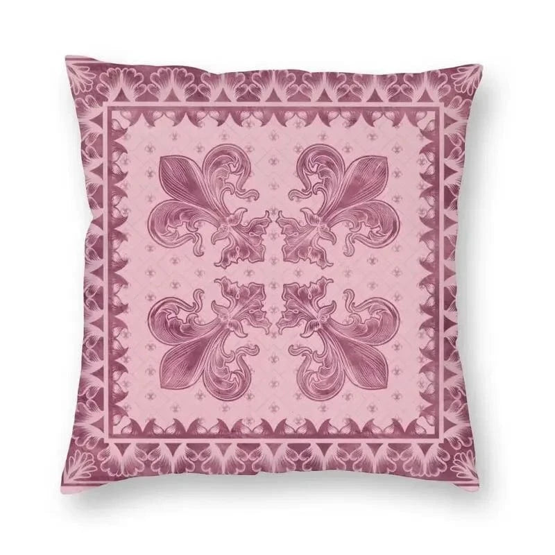 1 / 60x60cm housse de coussin fleur de lys
