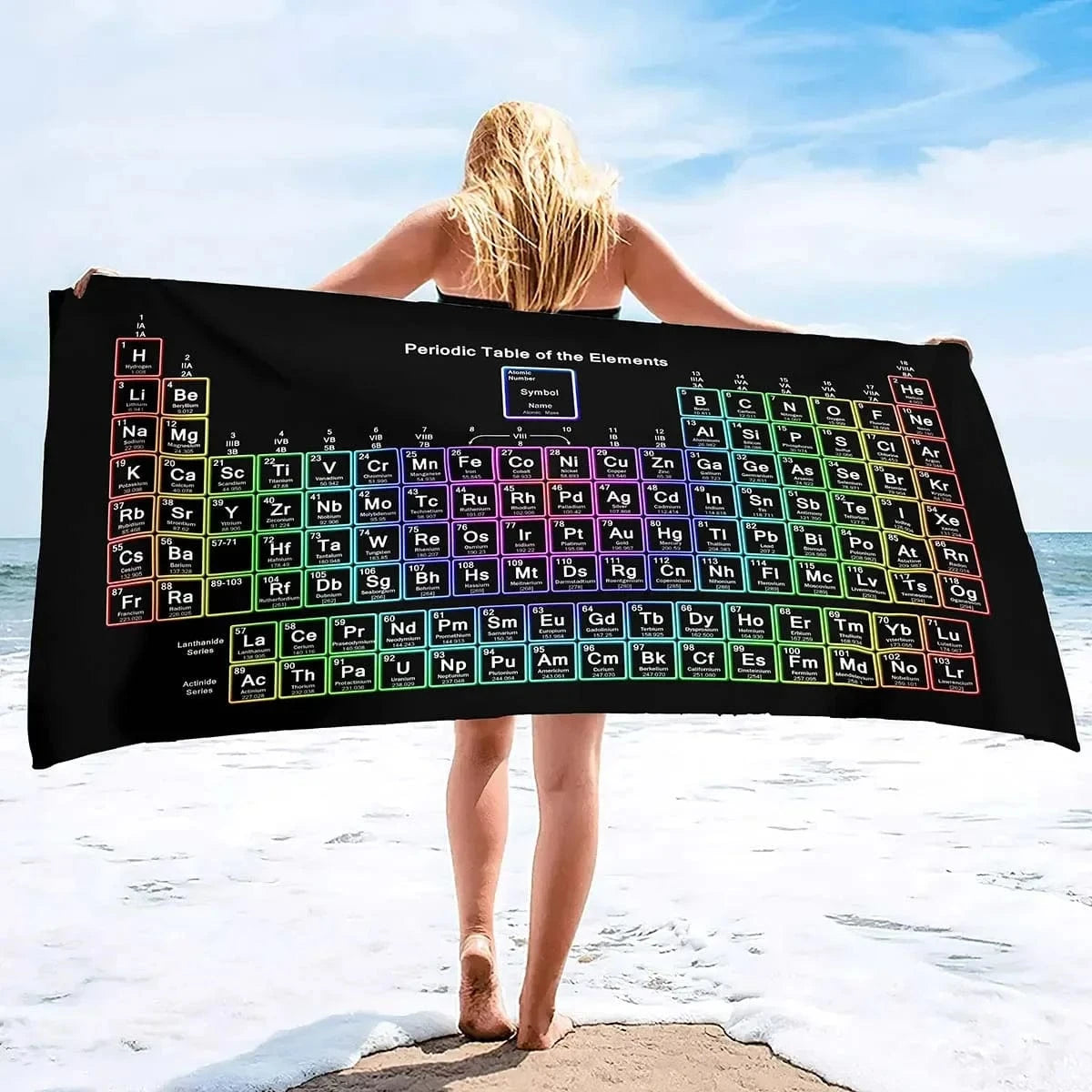 1 / H80xW160cm serviette de plage chimie