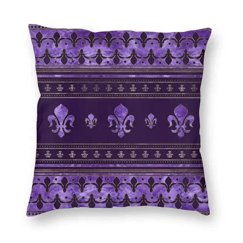 10 / 60x60cm housse de coussin fleur de lys