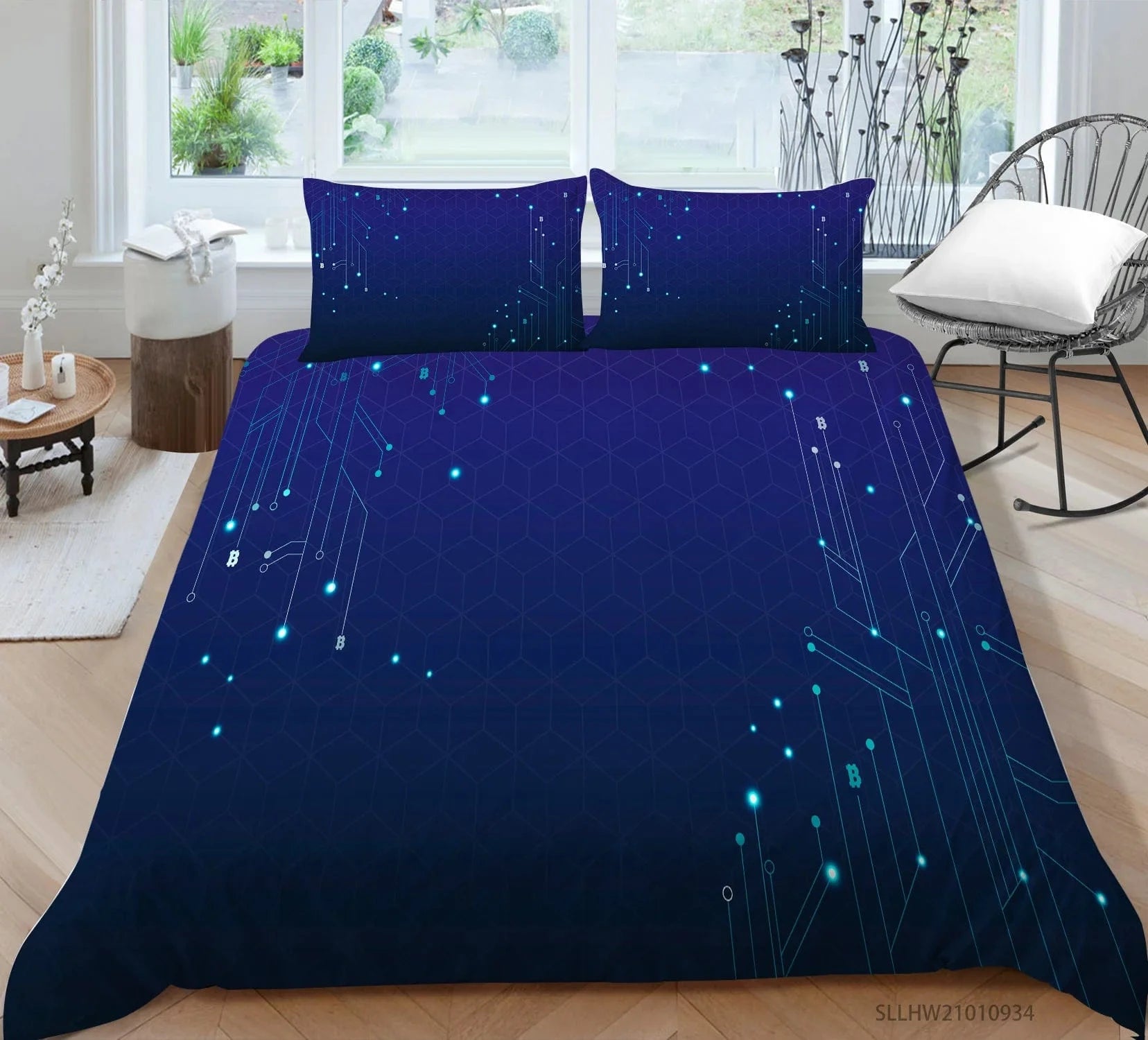 10 / EU King 240x220cm parure de lit 3 pièces