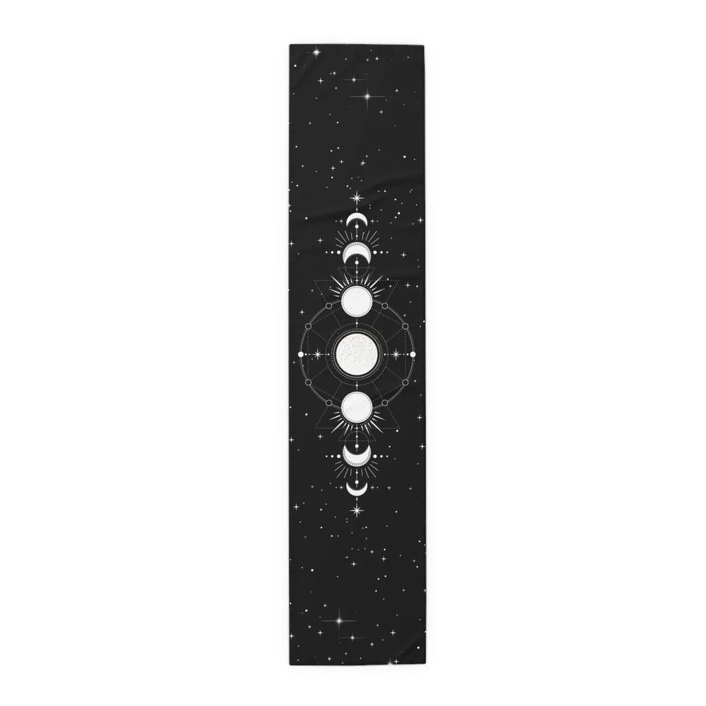 1009-ZQ / 180x33cm chemin de table noir celeste