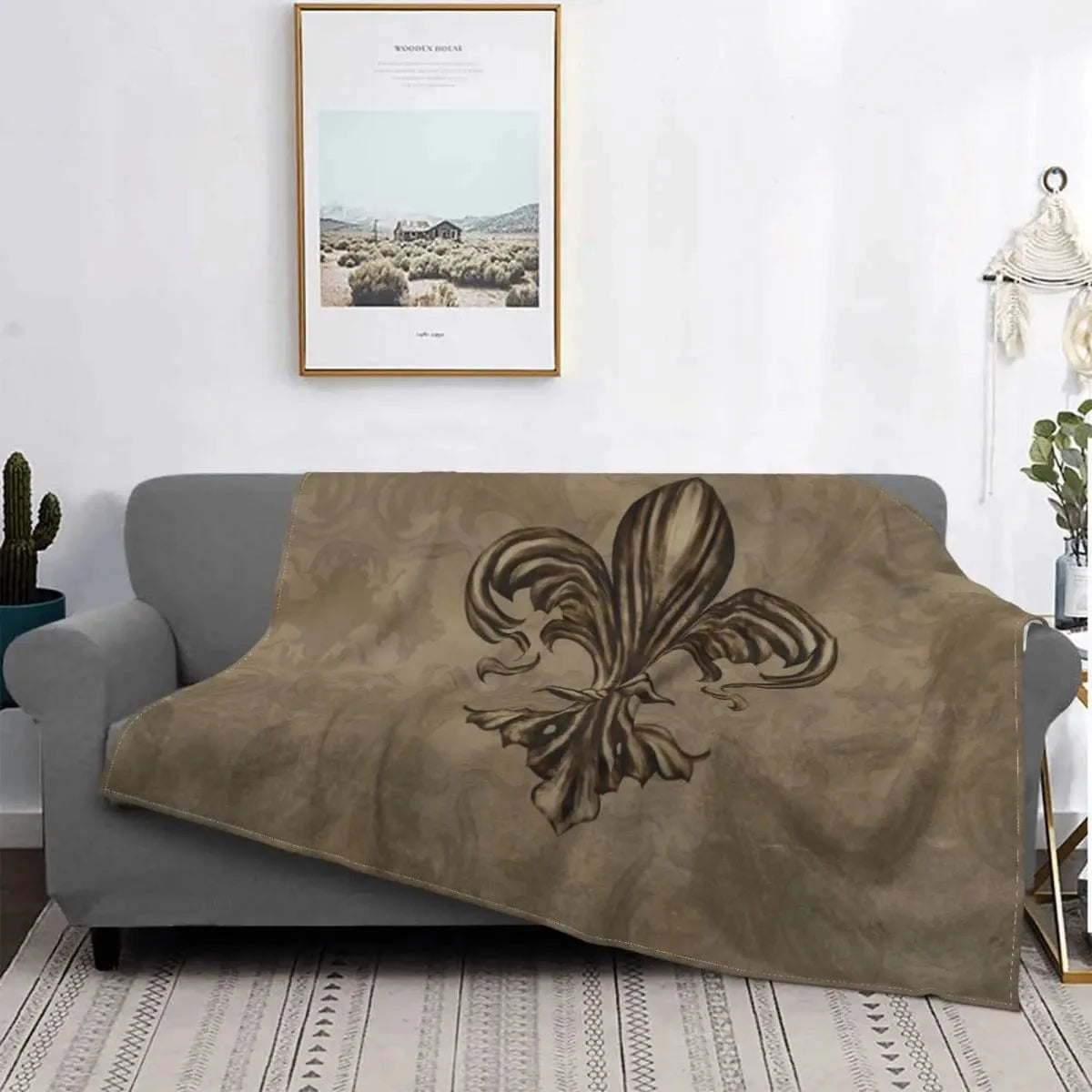 11 / 150x200cm plaid fleur de lys