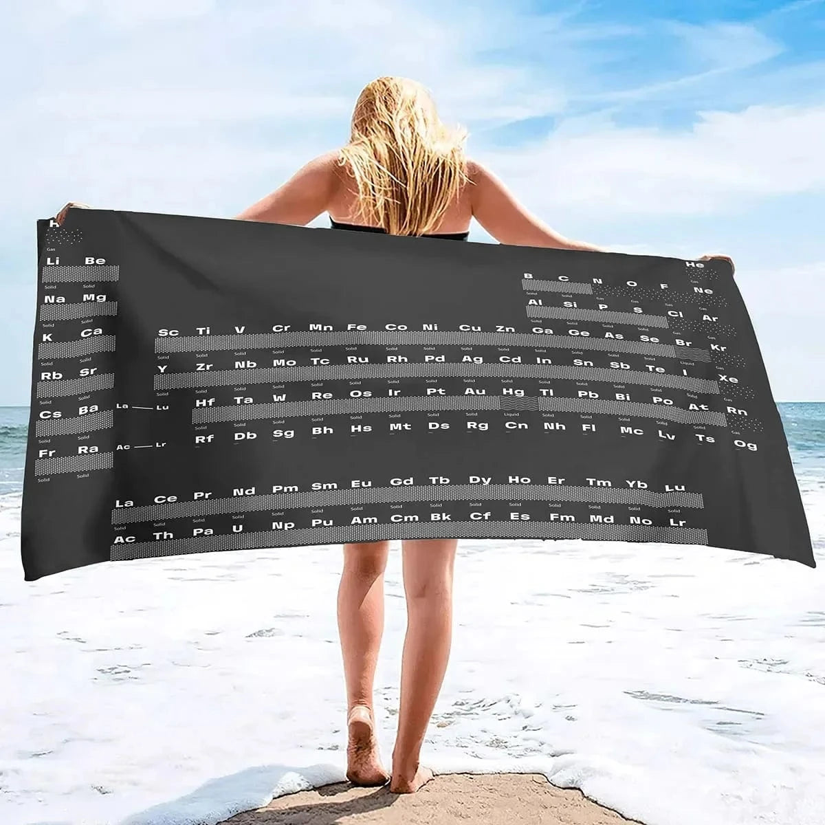 11 / H80xW160cm serviette de plage chimie