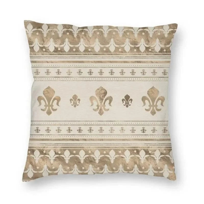 12 / 60x60cm housse de coussin fleur de lys