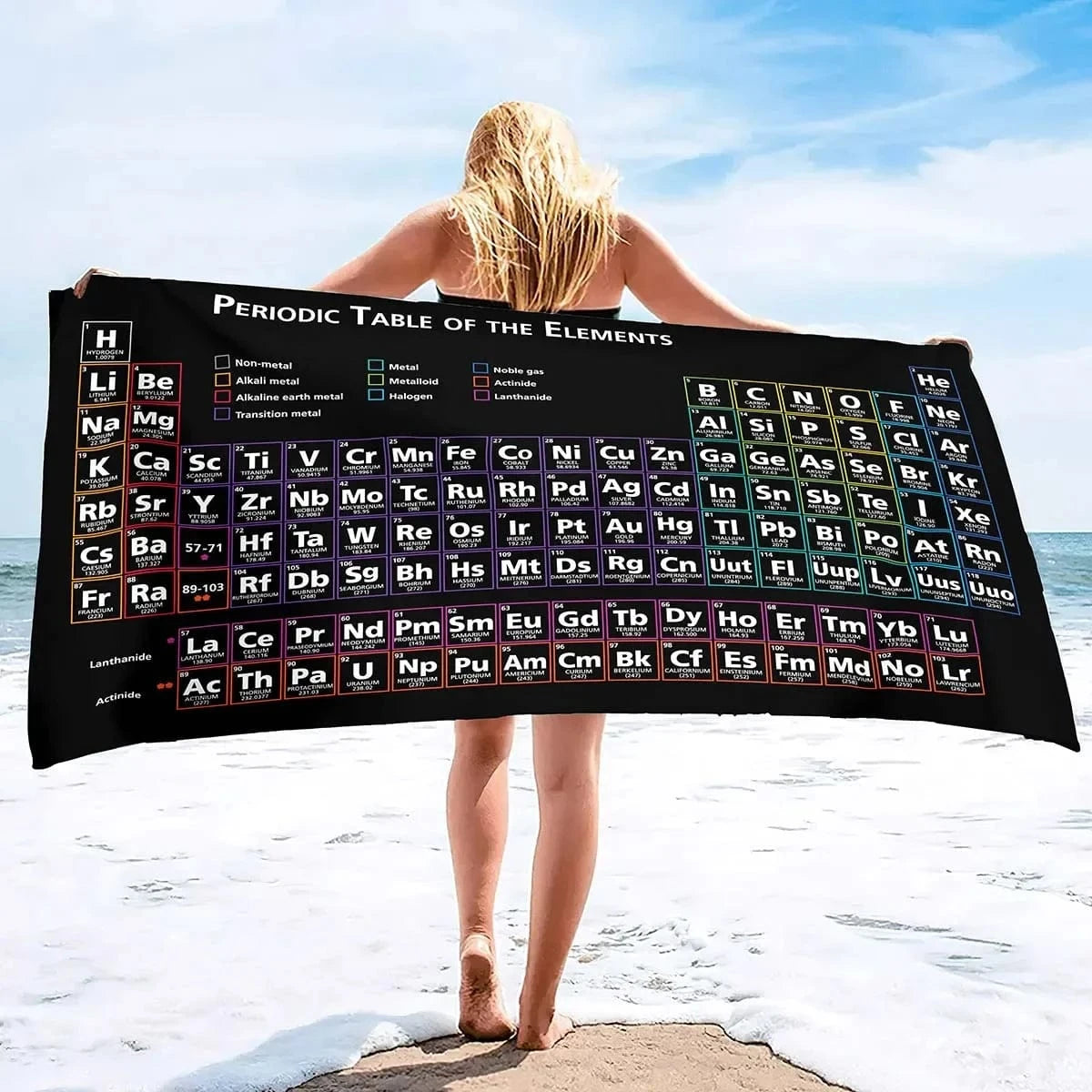 12 / H80xW160cm serviette de plage chimie