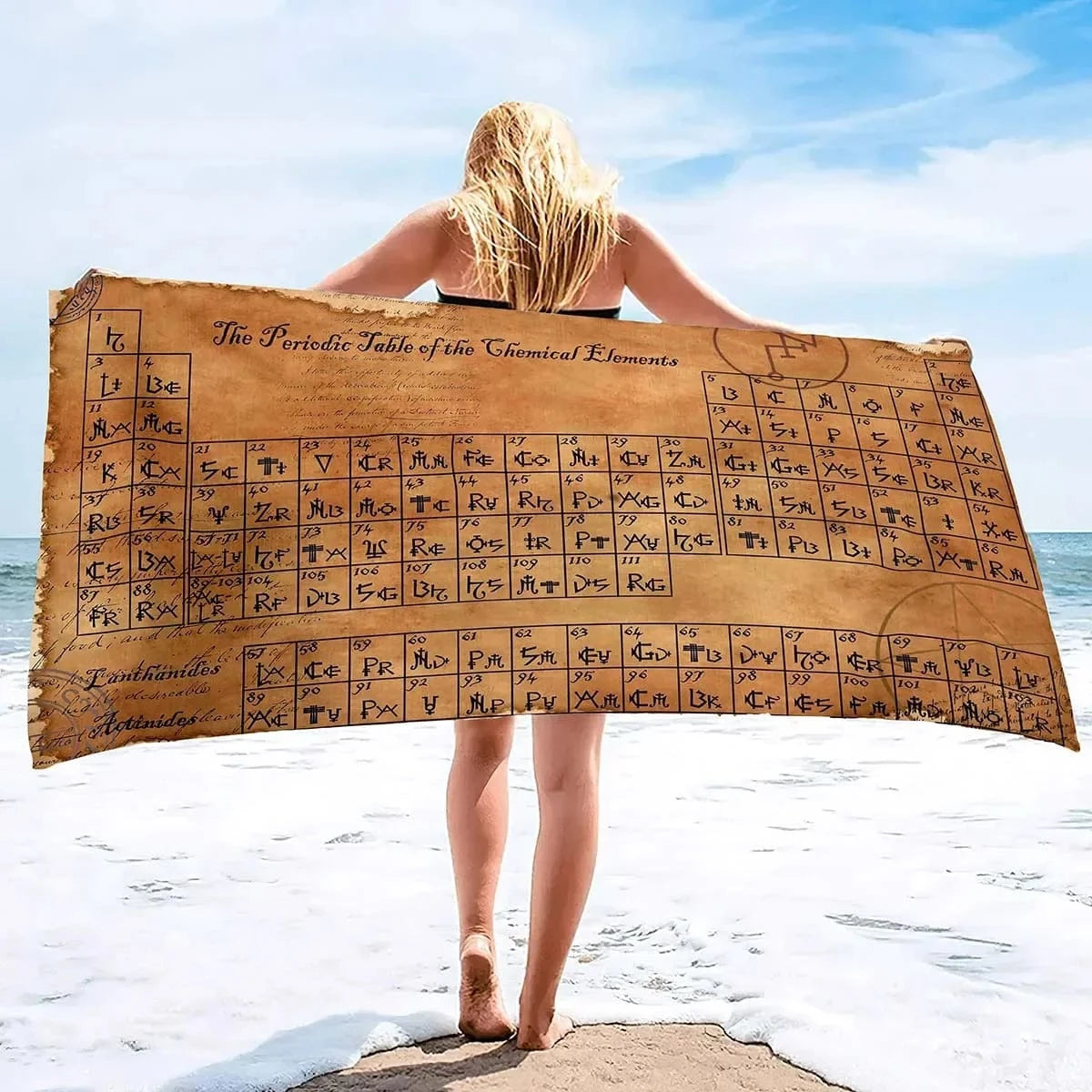 13 / H80xW160cm serviette de plage chimie