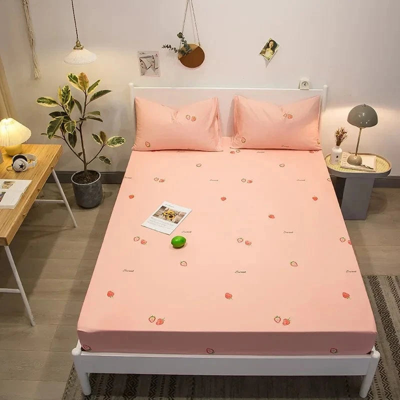 14 / 150x200cm  1 pièce Drap housse 100% coton imprimé  150X200