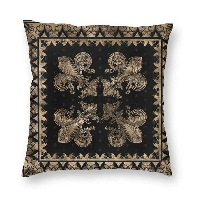 14 / 60x60cm housse de coussin fleur de lys