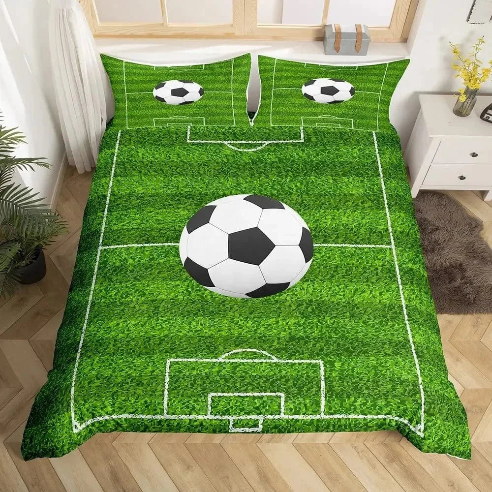 15 / 200x200cm 3pcs parure de lit football