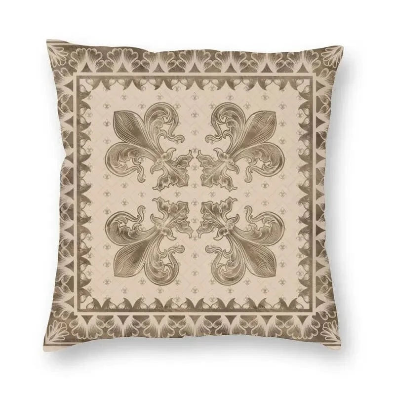 15 / 60x60cm housse de coussin fleur de lys