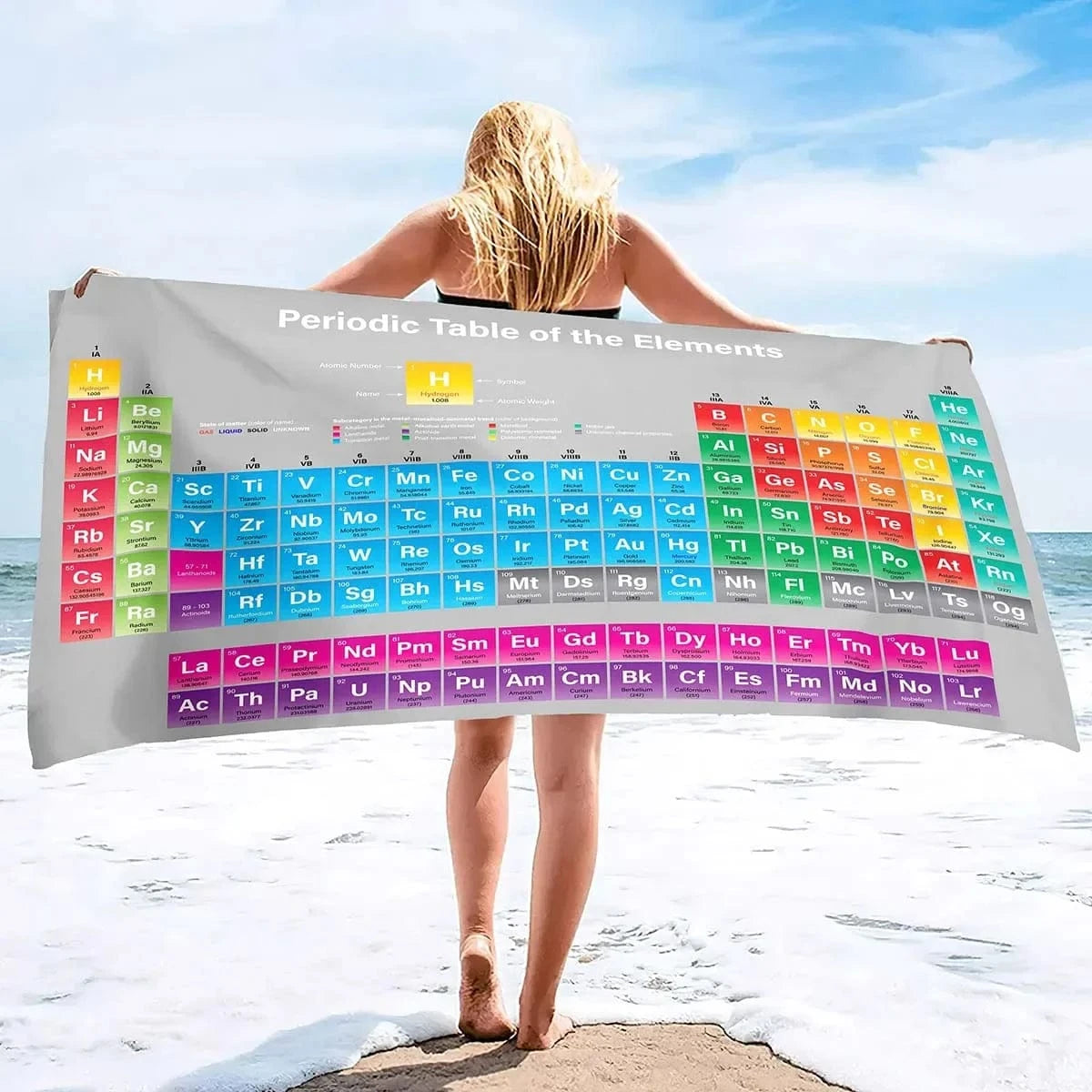 15 / H80xW160cm serviette de plage chimie