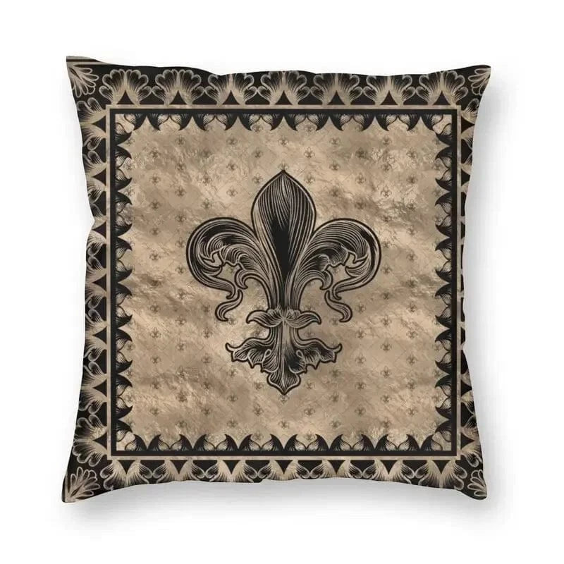 18 / 60x60cm housse de coussin fleur de lys