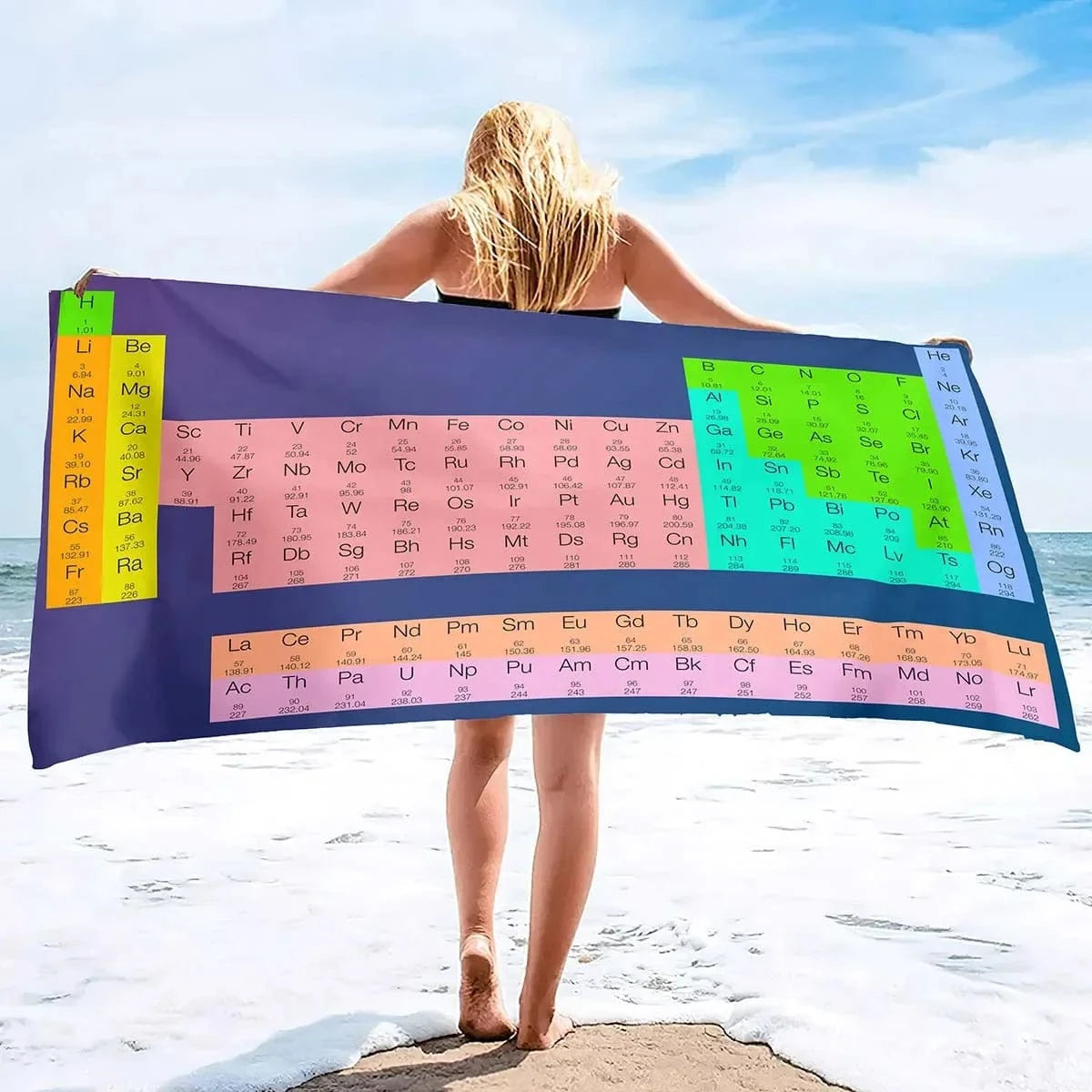 18 / H80xW160cm serviette de plage chimie