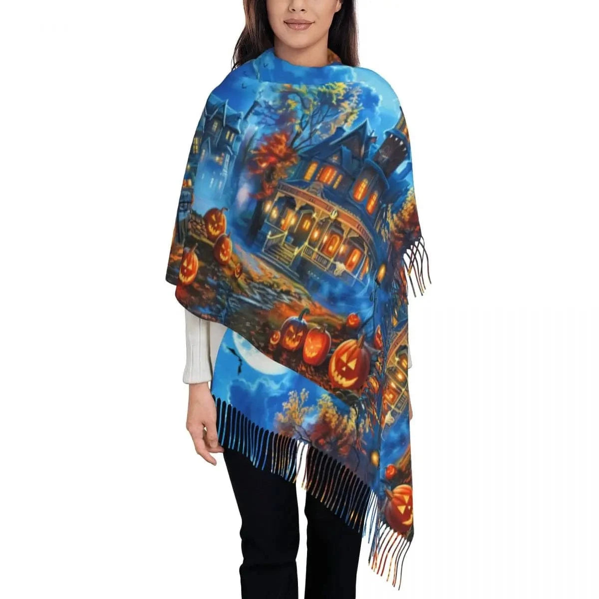 19 / 72x197cm écharpe halloween