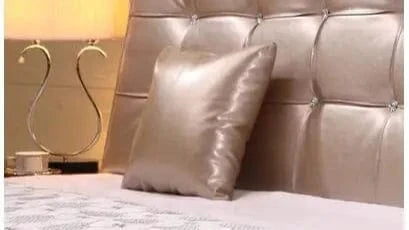 2 / 450mm*450mm housse de coussin en cuir